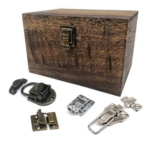 Coffret cadeau fermoir à bascule en bronze et vis de fixation pour boîte
