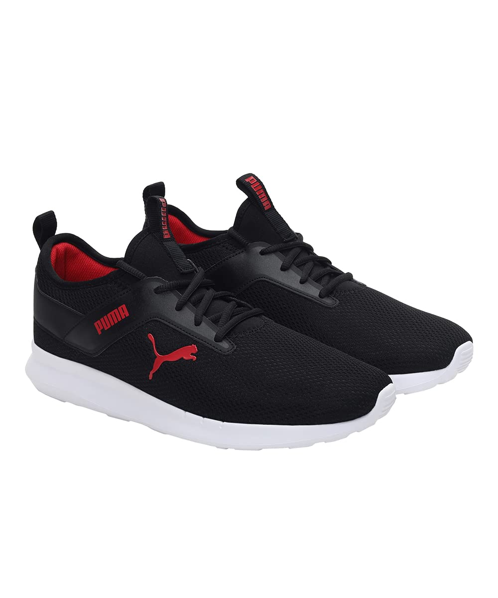 Puma Unisex-Adult , Duke , Black-High Risk Red , Sneaker , 9UK , (38889203) 3