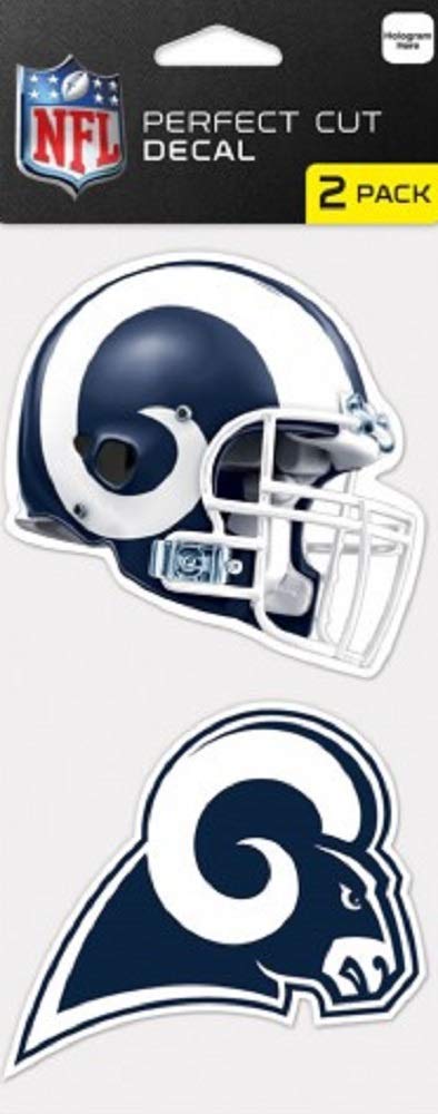 Wincraft Autoabziehbilder Chiefs & Rams – Lizenzierte gestanzte Logos