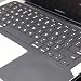 TopCase SOLID BLACK Keyboard Silicone Skin Cover with palm rest area for Macbook Pro 13-Inch A1278 including TopCase Mouse Pad