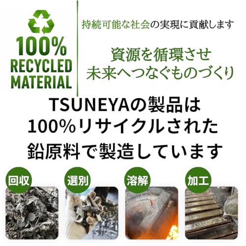 釣り用オモリ シンカー セット 【50号5個】 六角おもり 海 川 船 舟 つり フィッシング タコ釣り おもり オモリ 錘 六角錘 釣り用 六角 小田原 TSUNEYA (約0.9kg, 50号) 3枚目