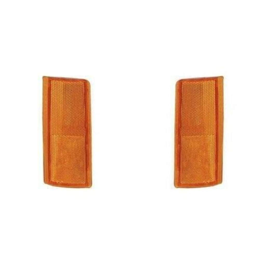 For Chevy/GMC C/K 10 Truck/Suburban/Yukon/Blazer/Tahoe Side Marker Light Assembly Unit 1988-2002 Driver and Passenger Side | Pair | GM2556101 + GM2557101