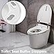 TECHZOCO Selbstklebende Dämpfer für Toilettendeckel, WC-Sitzkissen, selbstklebend, für WC-Sitz, WC-Sitzstopper, Bidet-Stoßstange, selbstklebend, 4 Stück