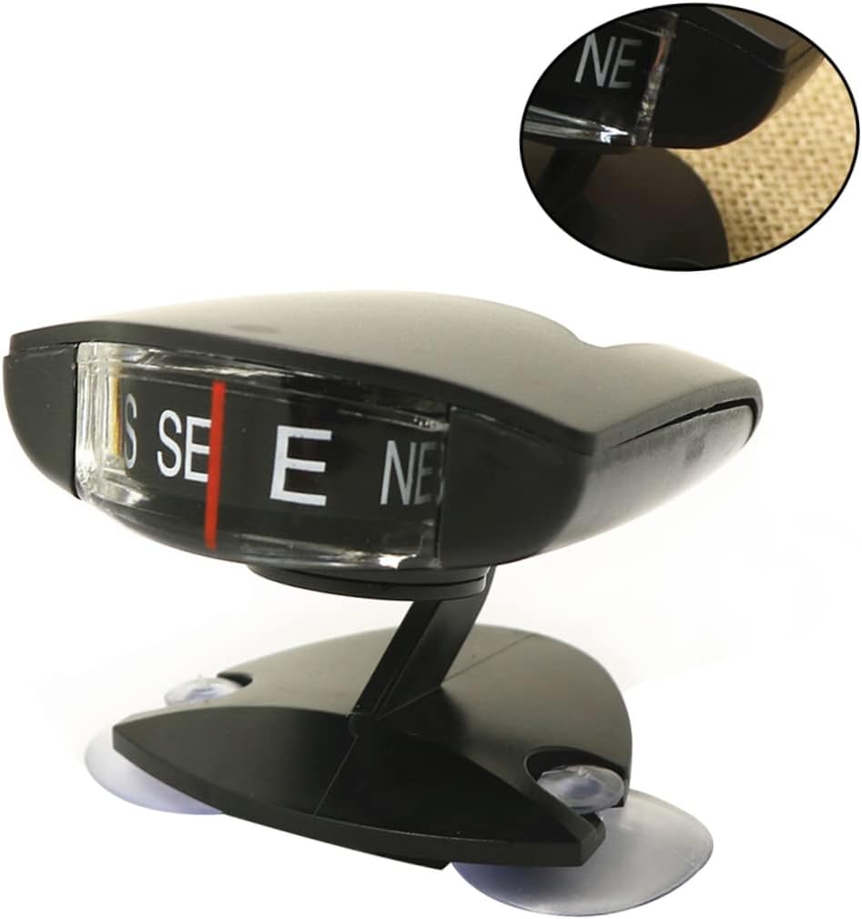 Auto Compass for Car Mini Ball Compass Suction Cup Non-Magnetic for Navigation