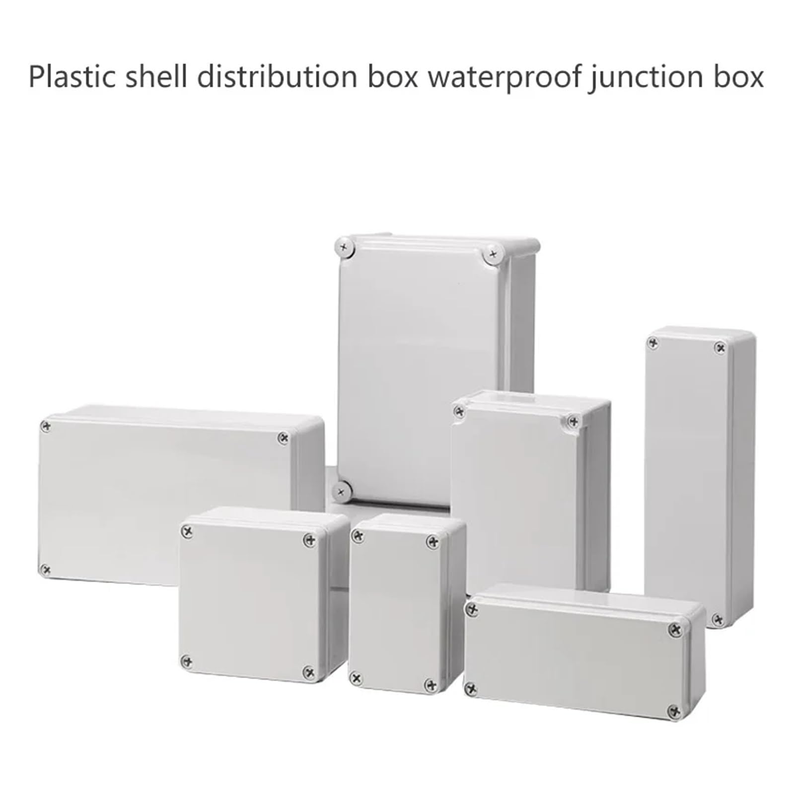 Caja de control con interruptor de botón pulsador Caja de conexiones impermeable de plástico ABS AG Caja a prueba de lluvia for exteriores(175X175X100MM)