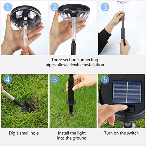 Solar Pathway Lights 6 Pack, Solar Path Lights Outdoor Waterproof Super Bright Up To 12Hrs, Auto On/Off, Warm/Cold White, Low Voltage Landscape Lights For Garden Yard Driveway Walkway Sidewalk Lawn #TOP5