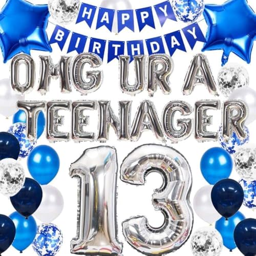 Décoration 13e anniversaire garçon : le kit bleu complet pour éviter le stress