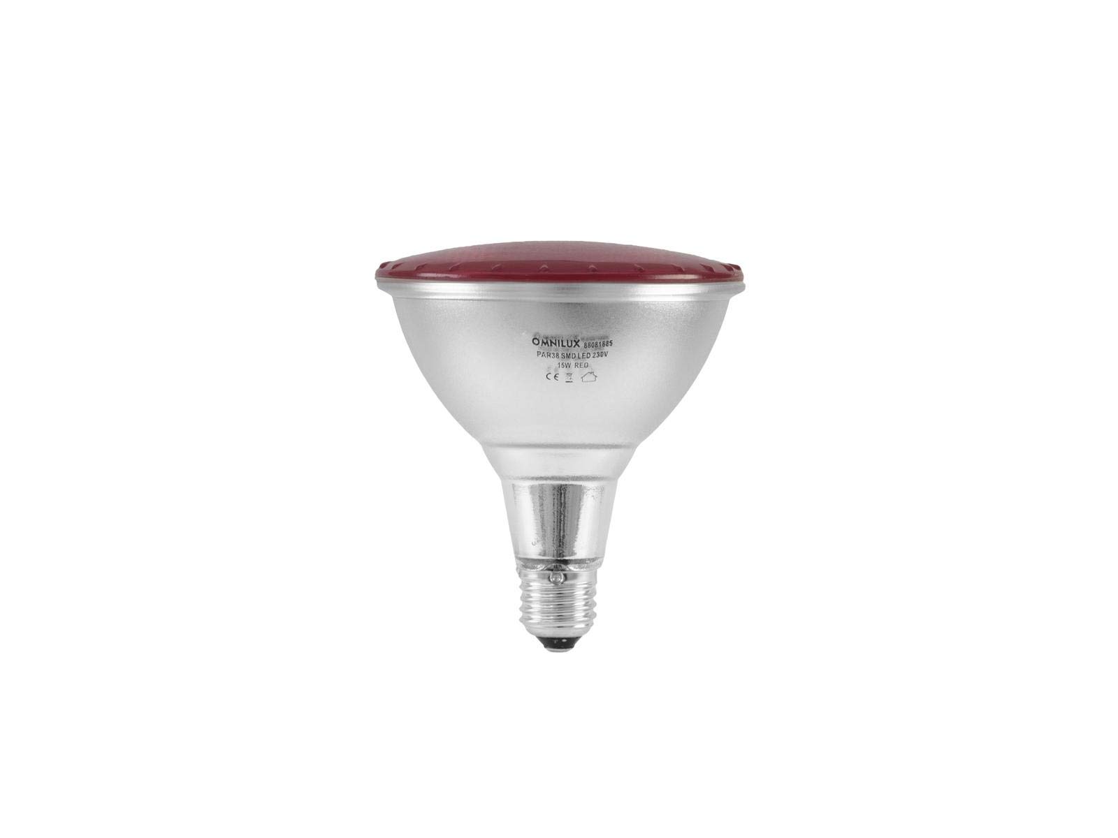 Omnilux Red Par-38 230V Smd 15W E-27 Led | Par-38 Lamp