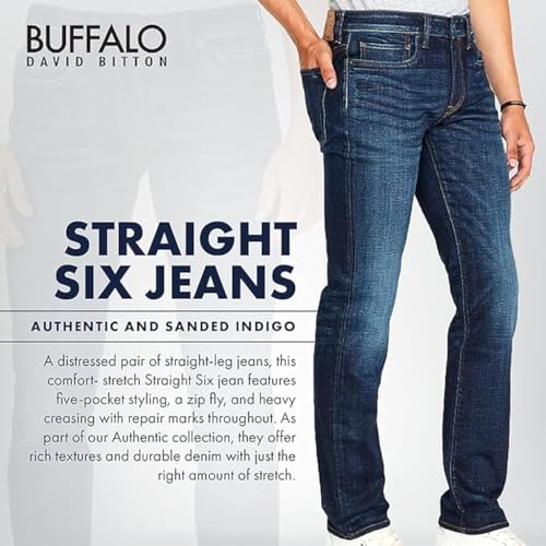 Image of Buffalo David Bitton Men's Six Slim Fit Jean in Spirit