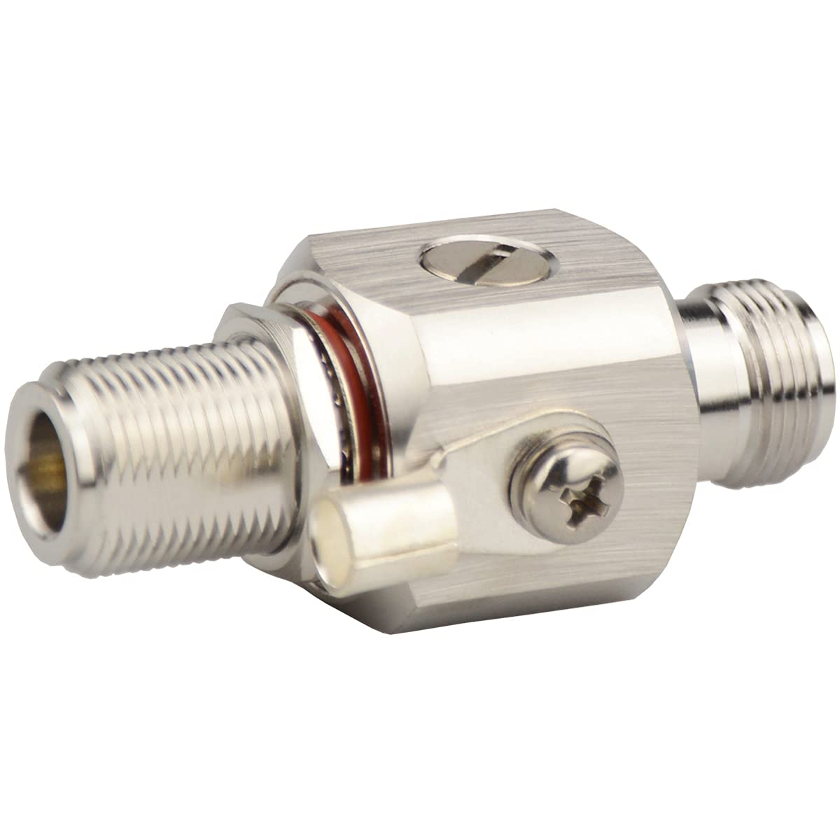 N Lightning arrestor Female to Female Jack Lightning Surge Protector Waterproof with 90 V Gas Tube DC-3GHz