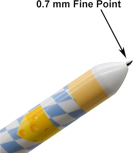 Miniatura 4 de Maydahui 6 bolígrafos 10 en 1 retráctiles multicolor, 10 bolígrafos de color, hamburguesa, coca, helado, pan, pizza, papas fritas, estilo