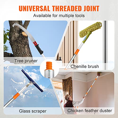 Image of VEVOR Manual Pole Saw,4.6-9.8 ft Extendable Tree Pruner, Sharp Steel Blade for High Branches Trimming, Manual Branch Trimmer with Lightweight Aluminum Alloy Handle, for Pruning Palms and Shrubs