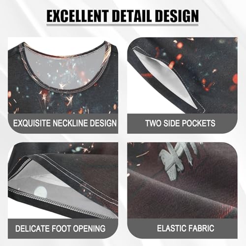 ALAZA American Football Ball Abstract Pajamas Set Short Sleeve Cotton Sleepwear Summer Pjs 2 Piece 5-14Y4