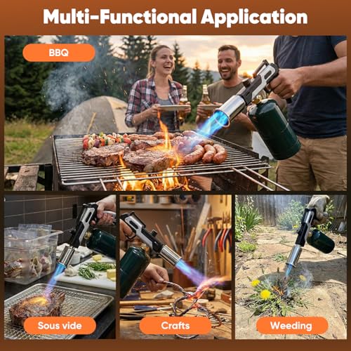 Image of Saker Propane Torch Gun with Adjustable Flame & Safety Lock