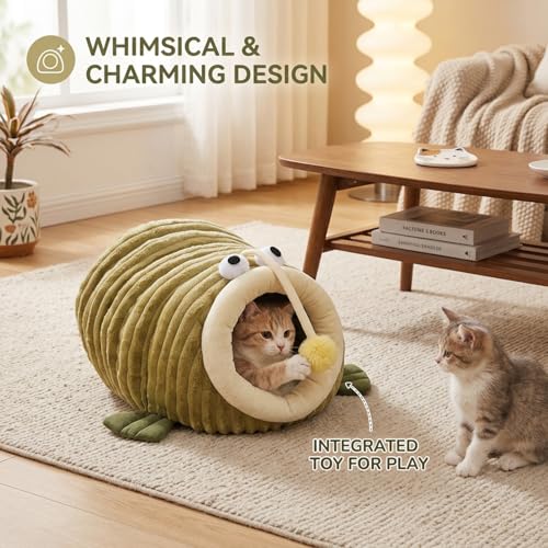 Panier mignon pour chat d'intérieur petit chien lit cachette poisson nid chaud - 4