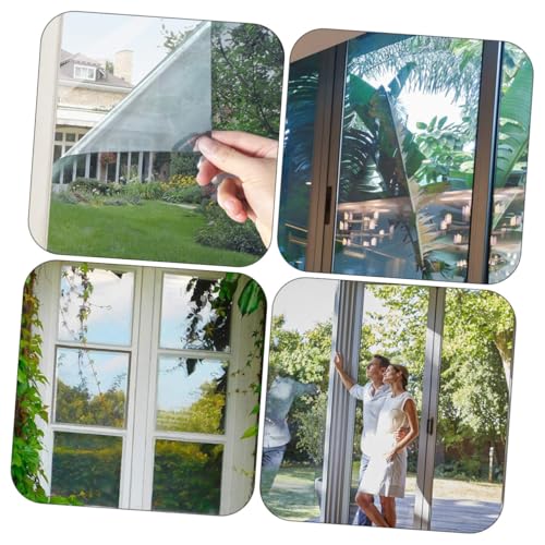 Película de privacidad para ventana reflectiva Luxshiny plateada miniatura 3