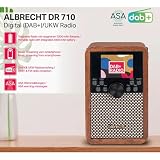 Albrecht DR 710 - przenośne radio cyfrowe DAB+ z krystalicznie czystym dźwiękiem i komunikatami ostrzegawczymi ASA | BT 5.3 | akumulator 2000 mAh | strumieniowe przesyłanie muzyki przez smartfon