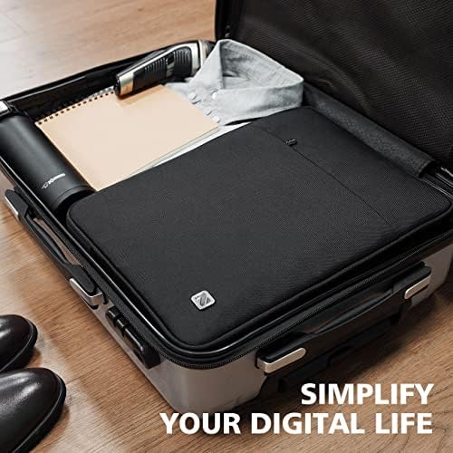 NIDOO 13 14 Inch Laptop Sleeve Case Portable Carry Bag for 13" Surface Book 3 / 14" Surface Laptop Studio / Yoga Slim 7i Pro X / ThinkPad E14 Gen 4 / IdeaPad 3i Gen 7 / 14" Galaxy Tab S8 Ultra, Black