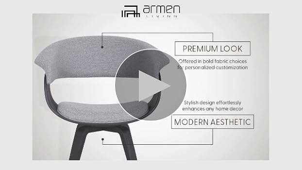 Amazon.com - Armen Living Summer Modern Chair In Charcoal Fabric