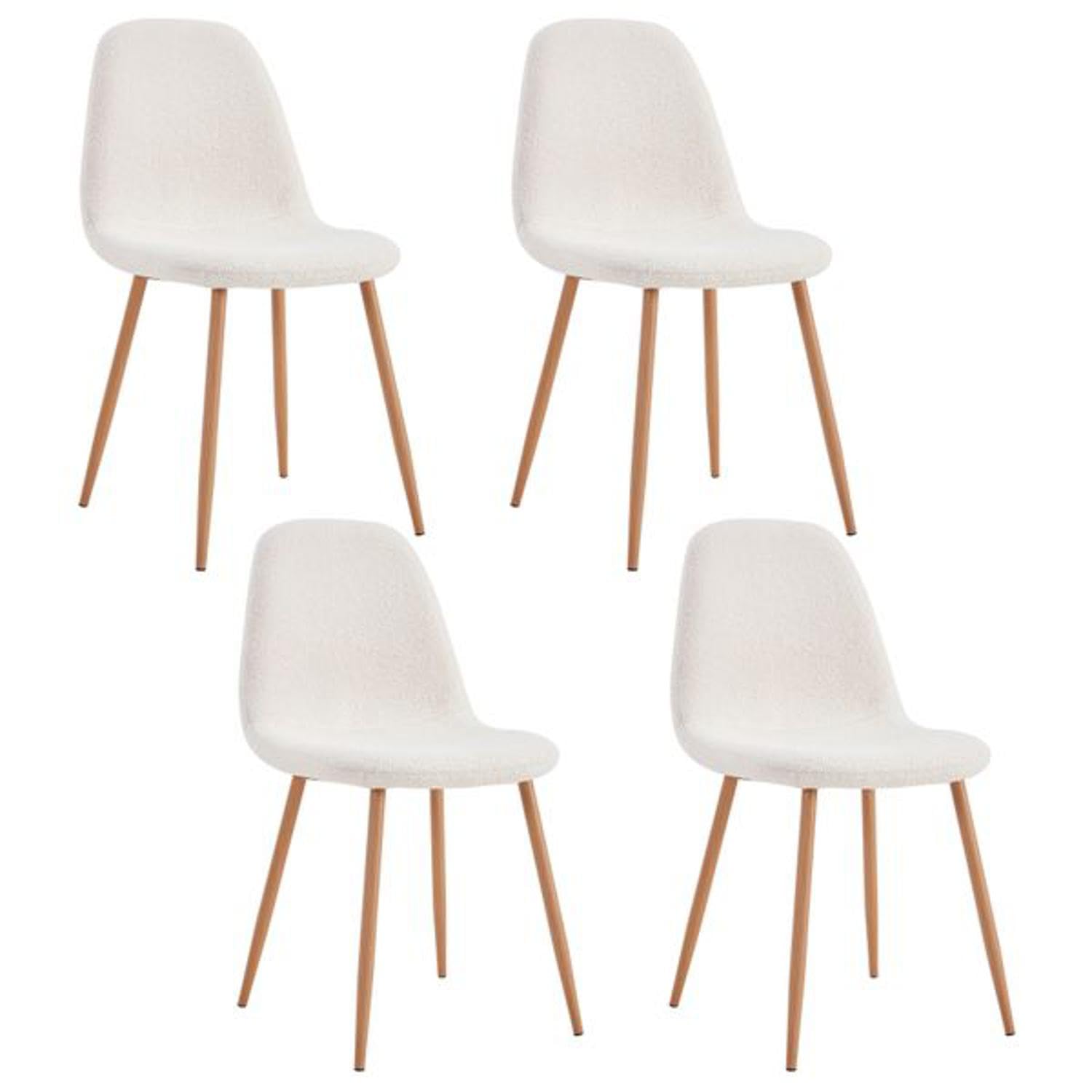 Chaises bouclette Freya HOME DECO FACTORY pour sublimer vos repas en salle à manger