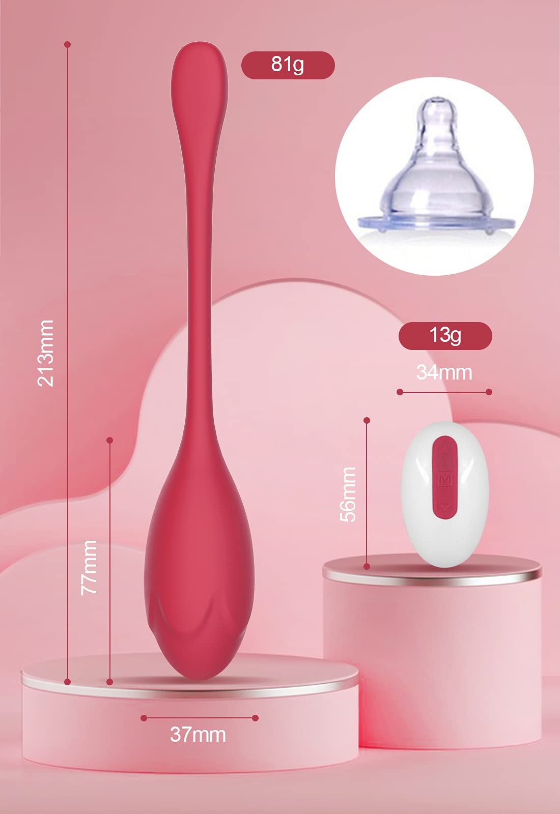 Smart Silicone Ball with APP & Controller, Doctor Safe