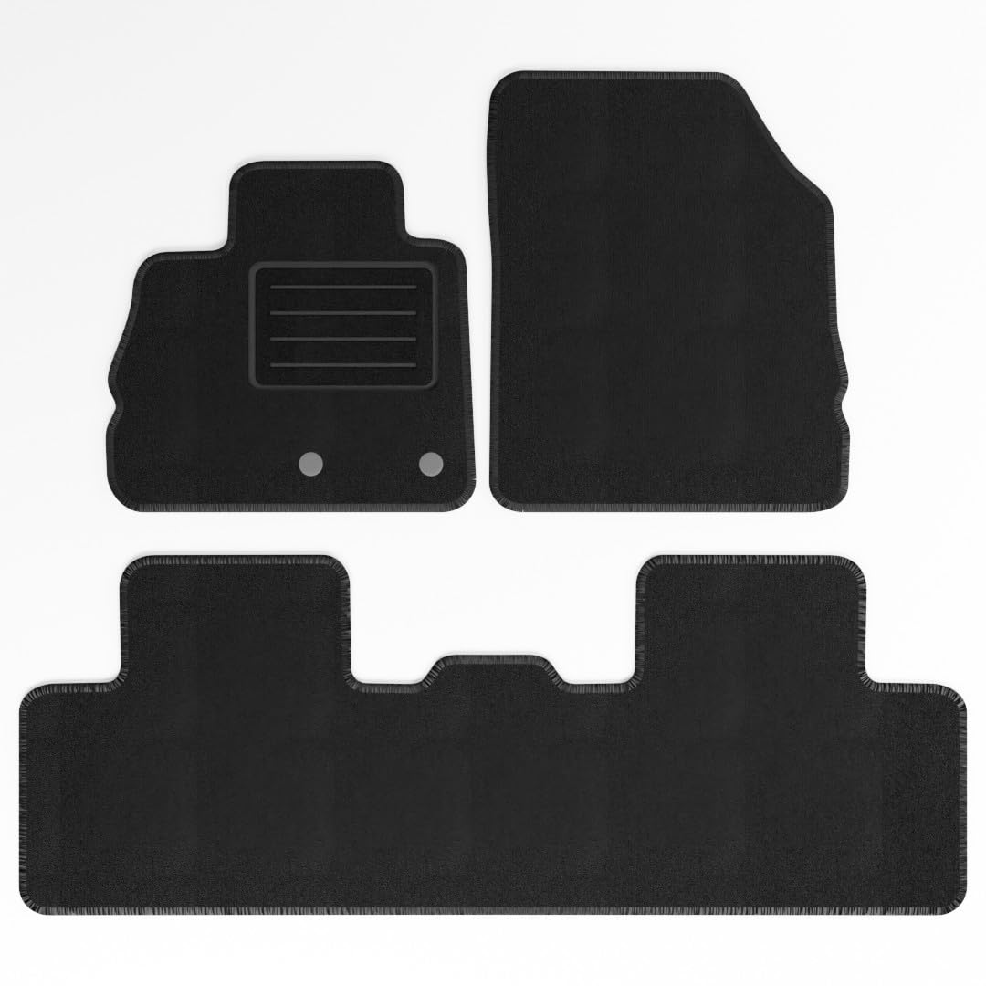 Mats4all Set di tappetini auto Compatibile con Renault Scenic 4 2016-2022 | Antiscivolo | Con rinforzo | 4 pezzi | Tappetini per auto | Set di tappetini