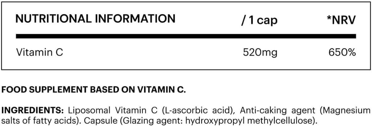 Vitamin C Liposomal Gepuffert Hochdosiert 60 Kapseln Verbesserte Aufnahme dank Liposovit® Immunsystem + Antioxidativer Schutz + Kollagenproduktion Vegan + Laktosefrei be levels