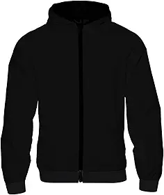 Jaqueta Corta-Vento Esportiva Unissex, Poliéster Ultraleve, Design com Capuz, Zíper Frontal, Proteção Contra Chuva, para Corrida, Ciclismo e Motociclismo