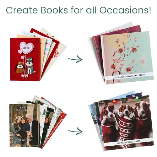 Cardkive Greeting Card Organizer Book - We Transform Cards into a Keepsake Book Gift - Perfect for Birthday, Holiday, Graduations, Baby Showers, etc. (Recycle Cards)