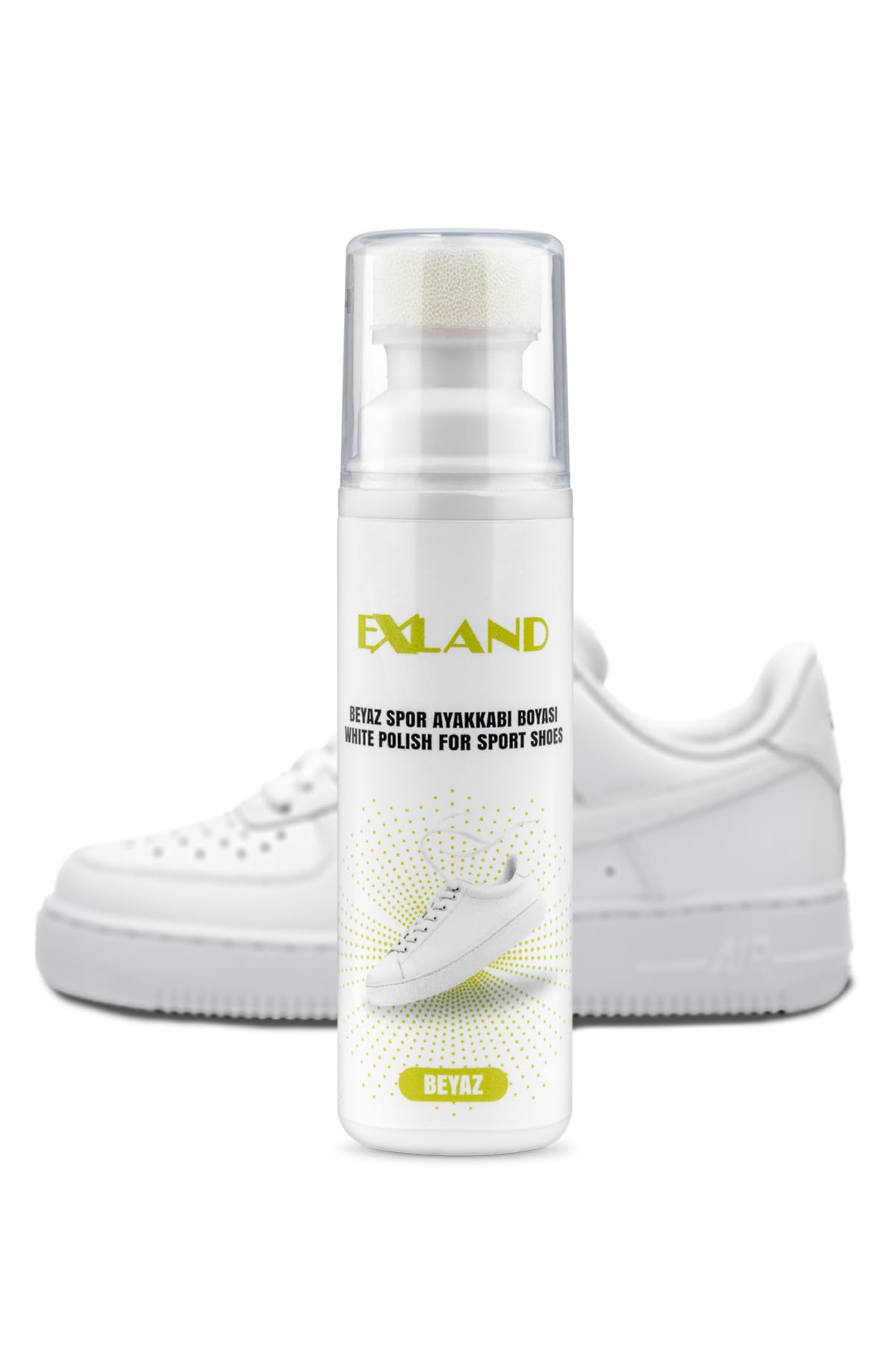 Exland Beyaz Ayakkabı Boyası – Deri, Spor, Kumaş Ayakkabı ve Sneaker Yenileme – Ayakkabı Beyazlatıcı Boya