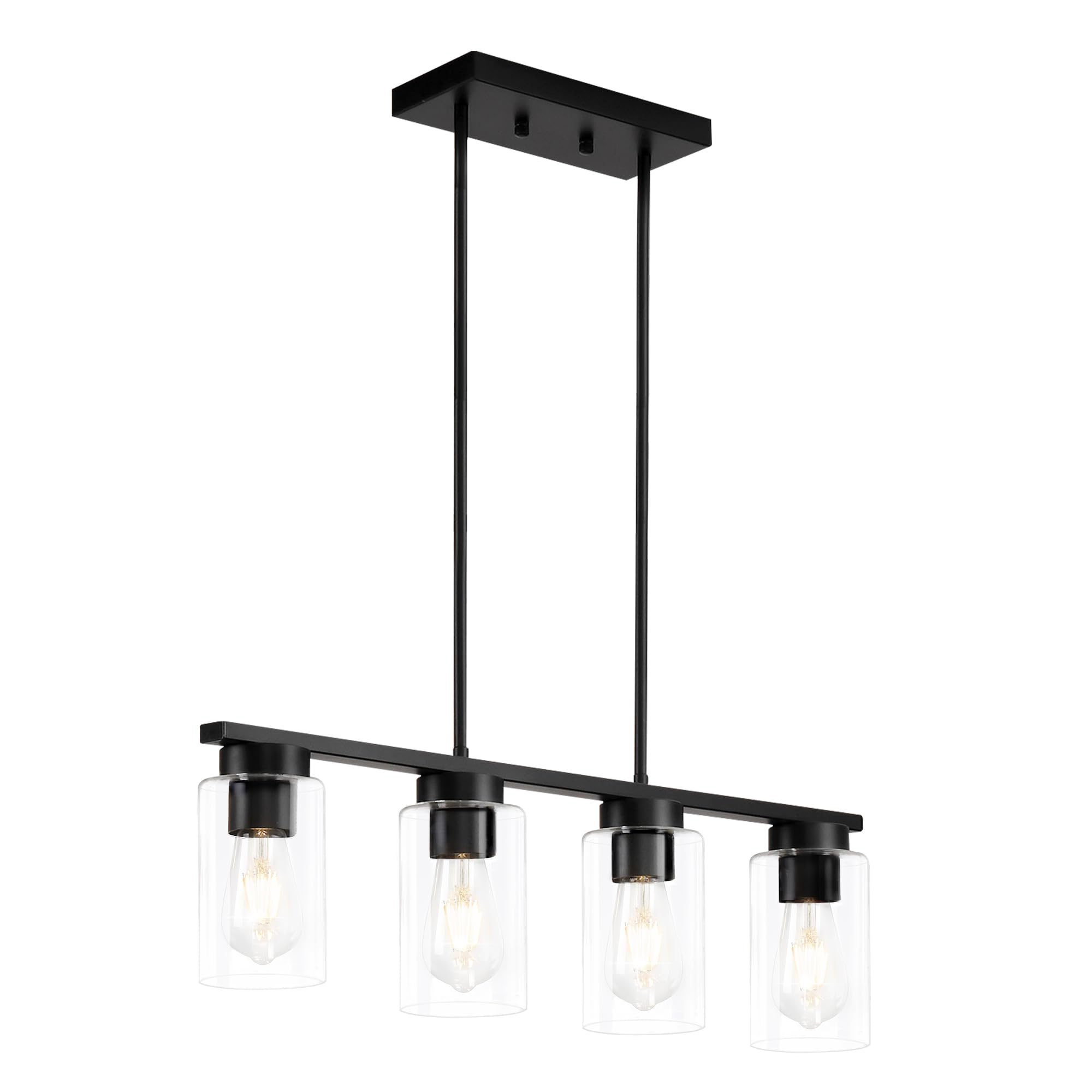 Dining Room Light Fixture Chandeliers for Dining Room 4-Light Modern Chandelier for Kitchen Island Lighting Dining Room Farmhouse Chandelier for Kitchen Island Farmhouse Chandeliers Adjustable Height