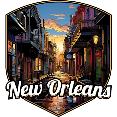Imán decorativo souvenir de New Orleans 2 pulgadas miniatura 1