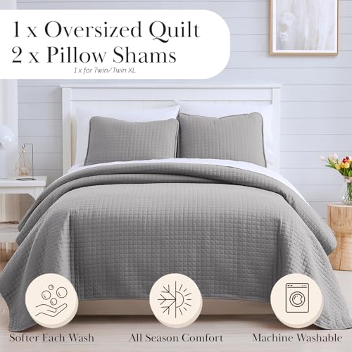image for Southshore Fine Living, Inc. Oversized King Quilt Bedding Set, Soft Br