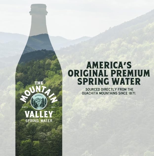 Моuntain Vаllеy Spring Still Water – 750ml Glass Bottles, 12 Pack – Premium Natural Spring Water
