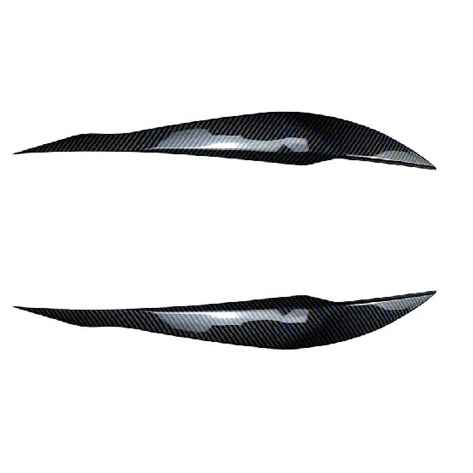 Car Eyelashes 2Pcs Car Headlight Lamp Eyebrows Cover Trim Stickers Fit for BMW 3 Series F30 F35 2013-2018 Eyelids Lids Eyebrow Cover(Carbon Pattern)
