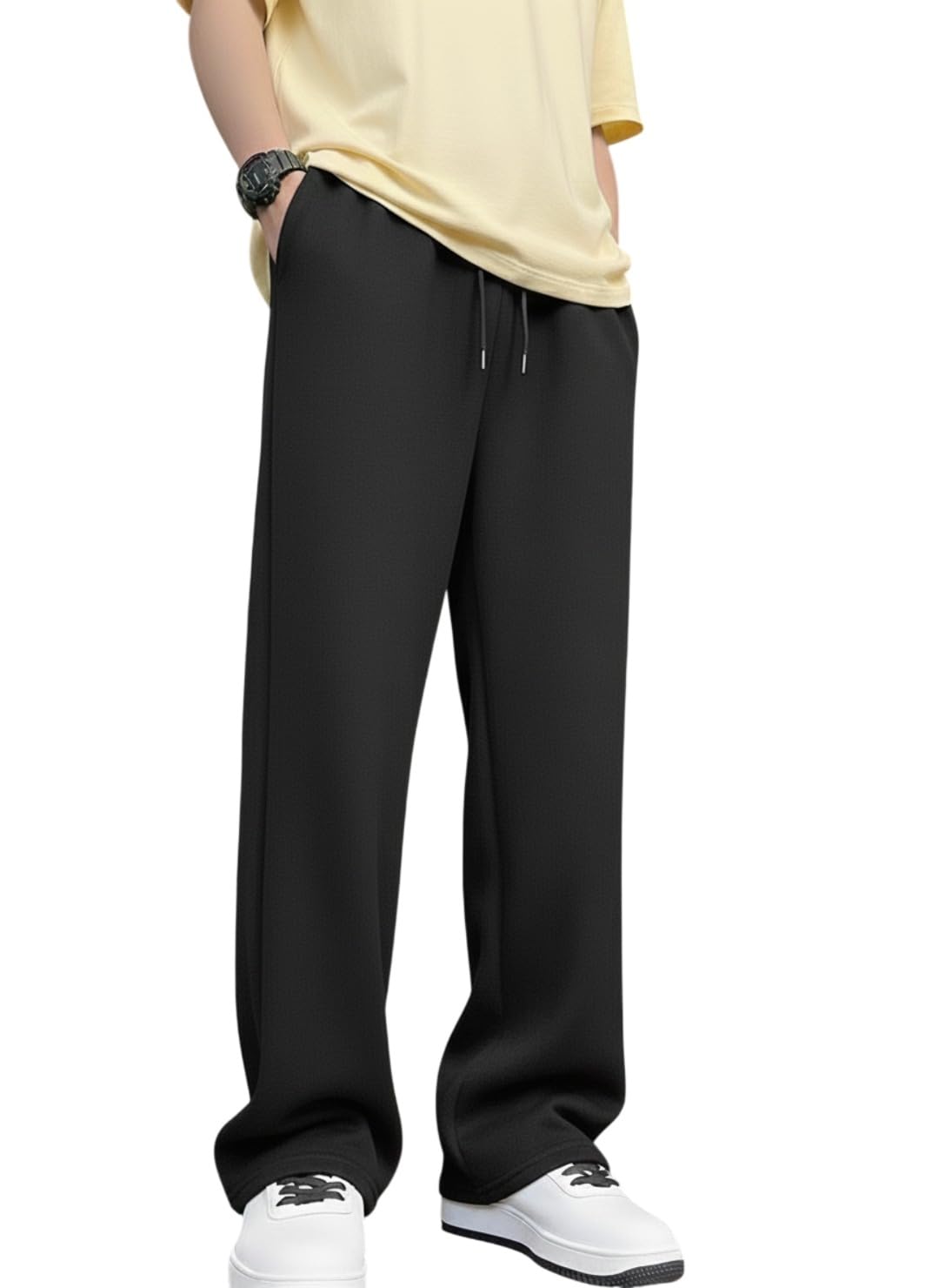 dockstreet Track Pant for Men || Baggy Fit || Track Pants || Full Elastic Jogger Track Pant || 100% Cotton-picture-56