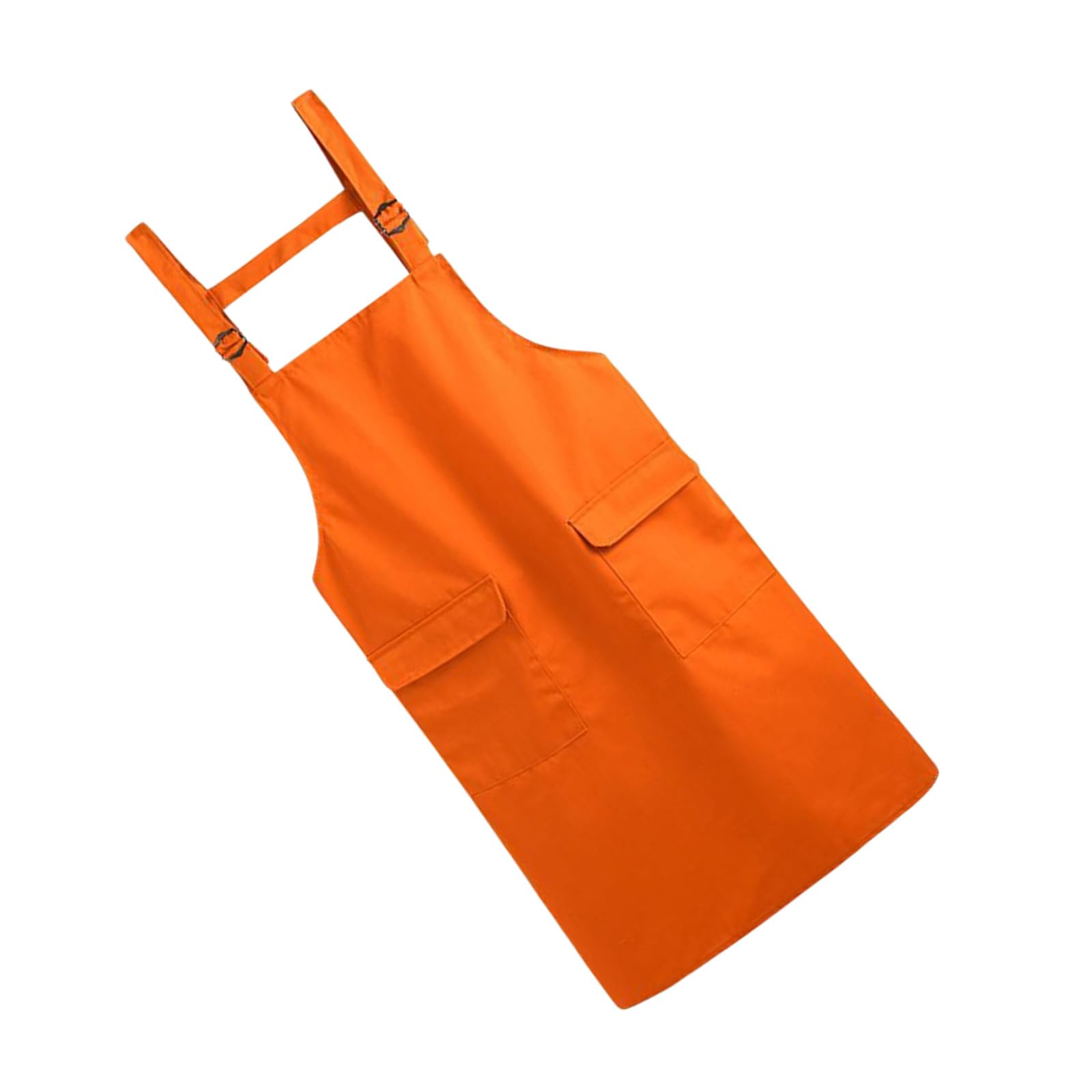 BWANGIAO Industrial Sturdy Waterproof Polyester Work Apron Adjustable Straps And Two Front Pockets For Cooking Crafts