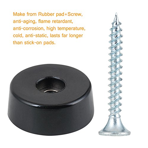 Rubber Screw In Chair Leg Floor Protectors, 36 Pack Loufimidon Screw In Rubber Stopper With Screwdriver, Furniture Sliders Nail On Rubber Feet For Protecting (Look For Our Store Cz3C) #TOP5