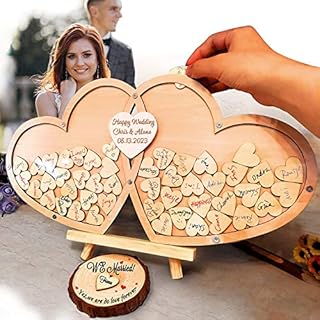 Neamon Guest book Wedding Personalized Wedding Decoration Wood Guestbook Party Dropbox