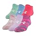 Under Armour Youth Essential No Show Socks, 6-Pair, Mojo Pink Assorted, 13.5K-4Y
