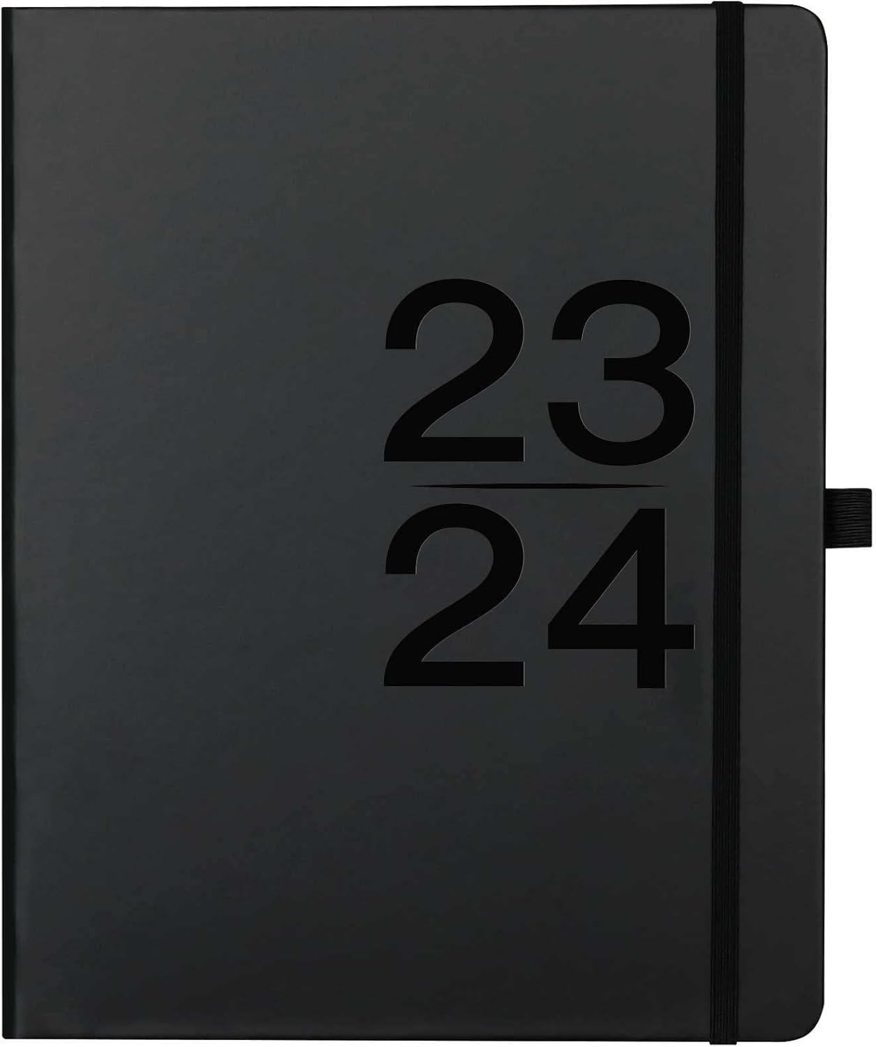 Planner 2023-2024 - July 2023-June 2024, 2023-2024 Weekly & Monthly Planner, 8" x 10", Academic Planner 2023-2024 with Note Page for Each Week, Hardcover, Pen Loop, Elastic Band, Inner Pocket - Black