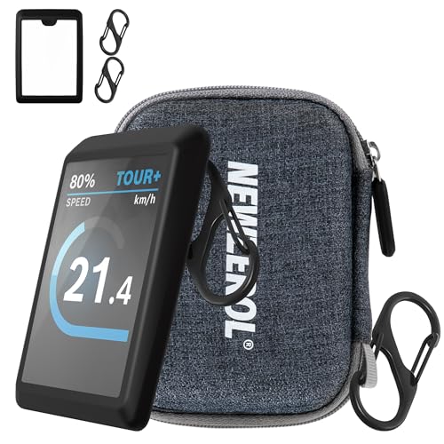 NEWZEROL Torba kompatybilna z Bosch Kiox 500 z osłoną ochronną, wodoszczelne etui do Kiox 500, odporne na zarysowania, uderzenia – akcesoria do roweru elektrycznego, etui z 2 kółkami na klucze