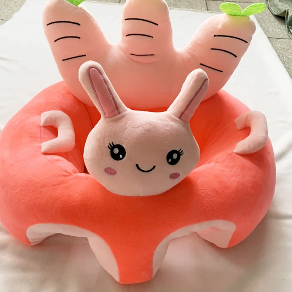 Starnearby Coussin de Canape Bébé Sans Rembourrage, Coussin Assise Bebe Bricolage, Fauteuil pour Enfant en Peluche, Housse de Siège pour Bébé, Siège de Soutien pour Bébé Apprendre à S'assoire