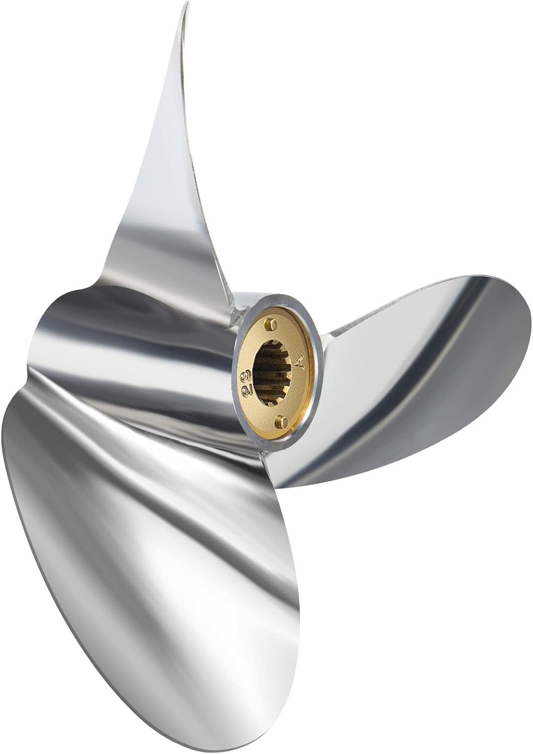 10.38 x18p Chopper | 48-43592A71 Upgrade Stainless Steel Outboard Propeller fit Mercury Motos 30-60 hp,Mercury Chopper II Racing Prop, 13 Spline Tooth hub Kits Installed, Rh
