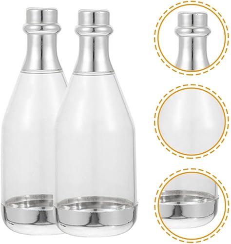 Miniatura 8 de Regalos de despedida de soltera, 20 unidades, mini botellas de champán, contenedor de botella de caramelo, botellas transparentes de plástico a