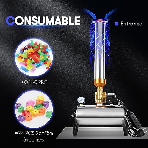 Machine à confettis 150W et rubans pour fête - 4