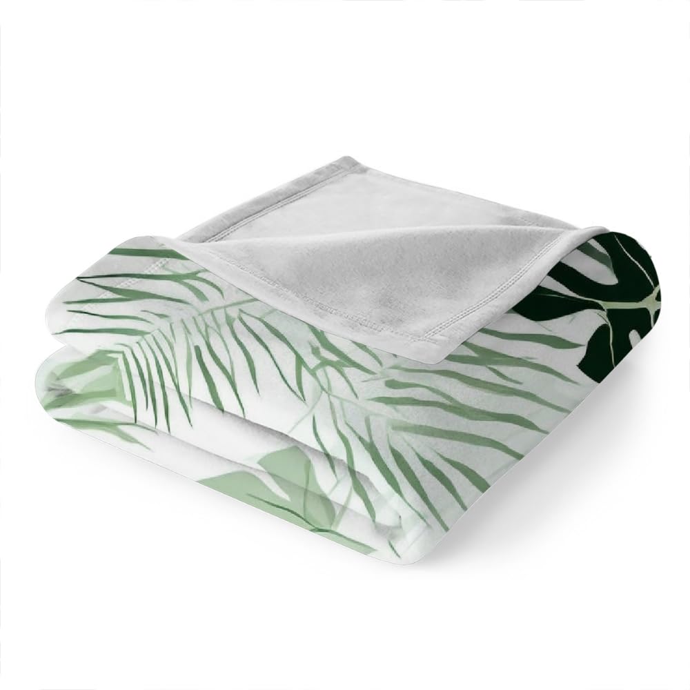 Couverture Polaire Feuilles De Palmiers Tropicaux Enfant,Couverture Polaire Epaisse Hiver Chaude Doux Été Camping,Flanelle 3D Couvertures Et Plaids,Couverture Lit 1 Personne 180X200,C4