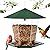 Jealoeur Bird Feeders for Outdoors Hanging Bird Feeder Wild Birds Seed, Green