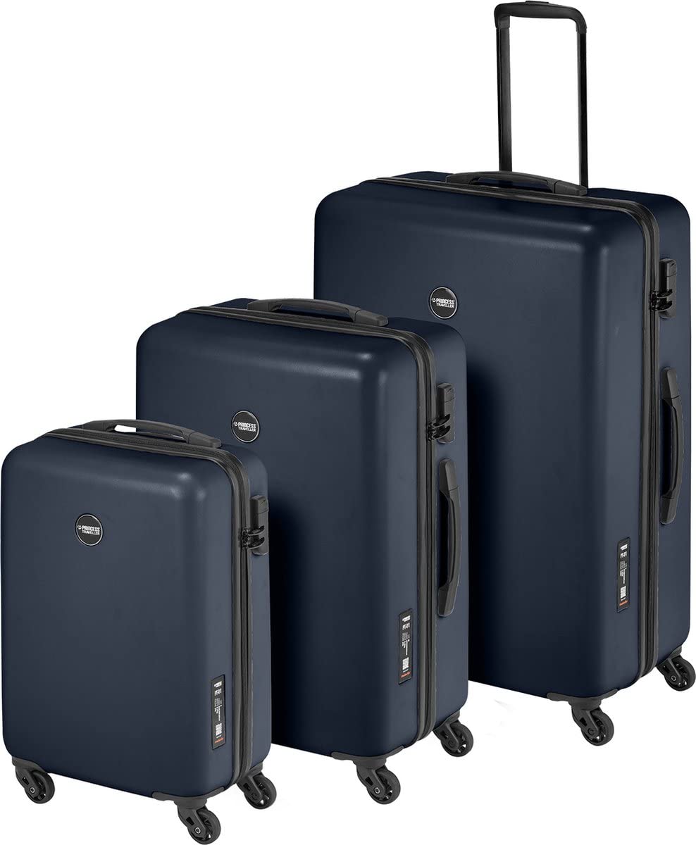Princess Traveller PT01, Platinum Navy, SML, Walizka