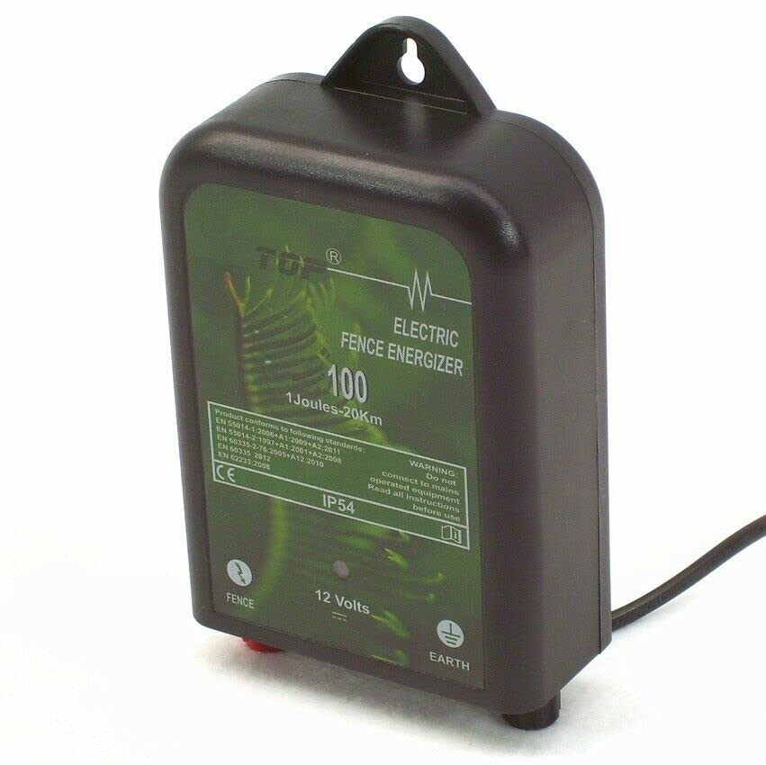 Apex Weidezaungerät Elektrozaungerät Weidegerät Elektro Weidezaun Elektrozaun Zaun (Weidezaungerät 12V 1 Joule)